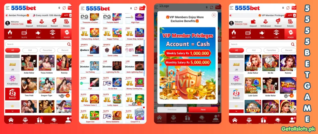 5555Bet Game Latest APK Download for Pakistan 2026