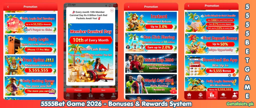 Unlock 5555Bet Game 2026 Big Bonuses and Daily Rewards