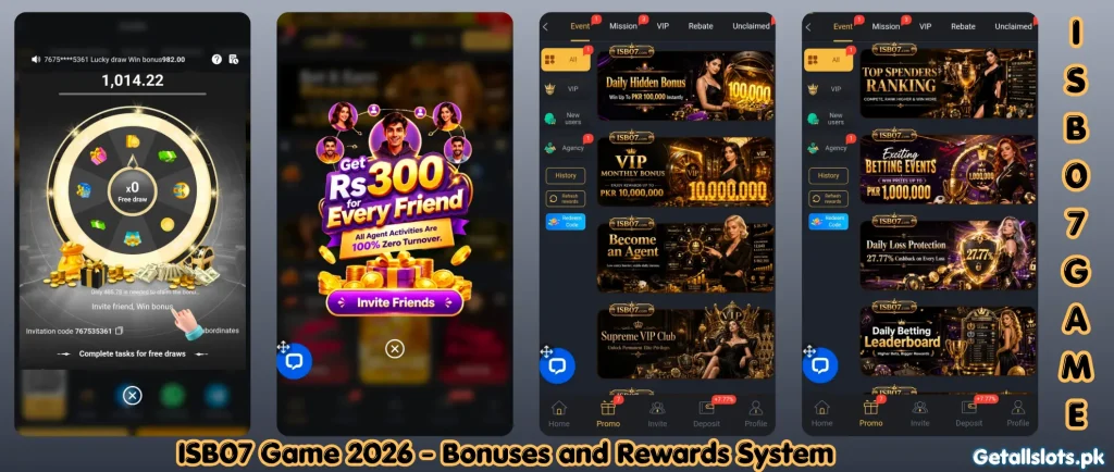 ISB07 Game 2026 reward system with daily missions, exclusive bonuses, seasonal promotions, and loyalty rewards
