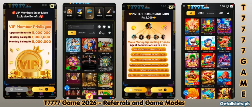 T7777 Game latest APK featuring exciting game modes and special bonuses