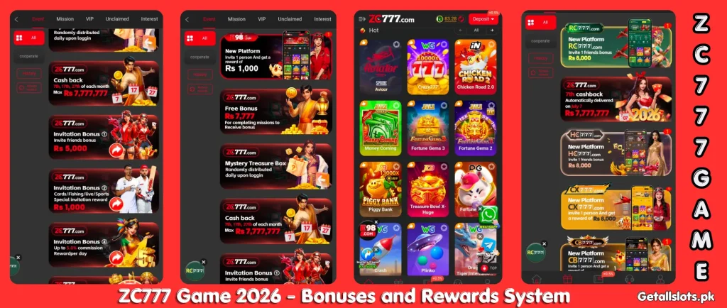 Latest RS33 Game APK screenshot with exciting bonus rewards